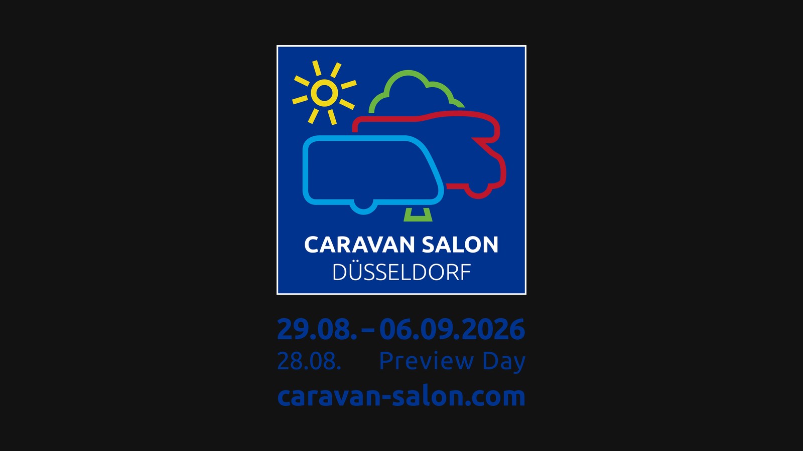 Caravan Salon Düsseldorf 2026 logo ufficiale