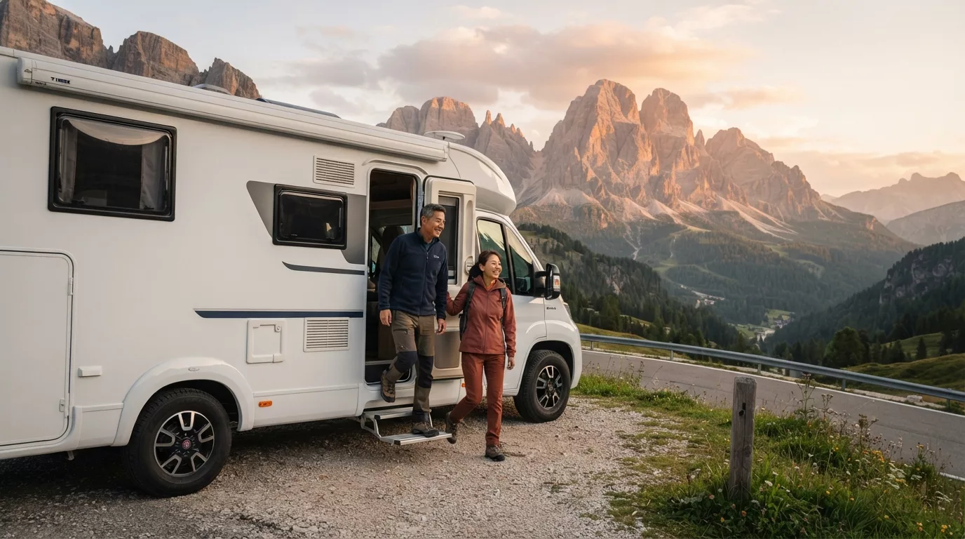 Dolomiti in camper: regole, passi e soste consigliate