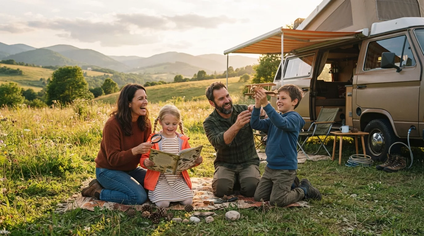 Giochi e intrattenimento per bambini in viaggio on the road