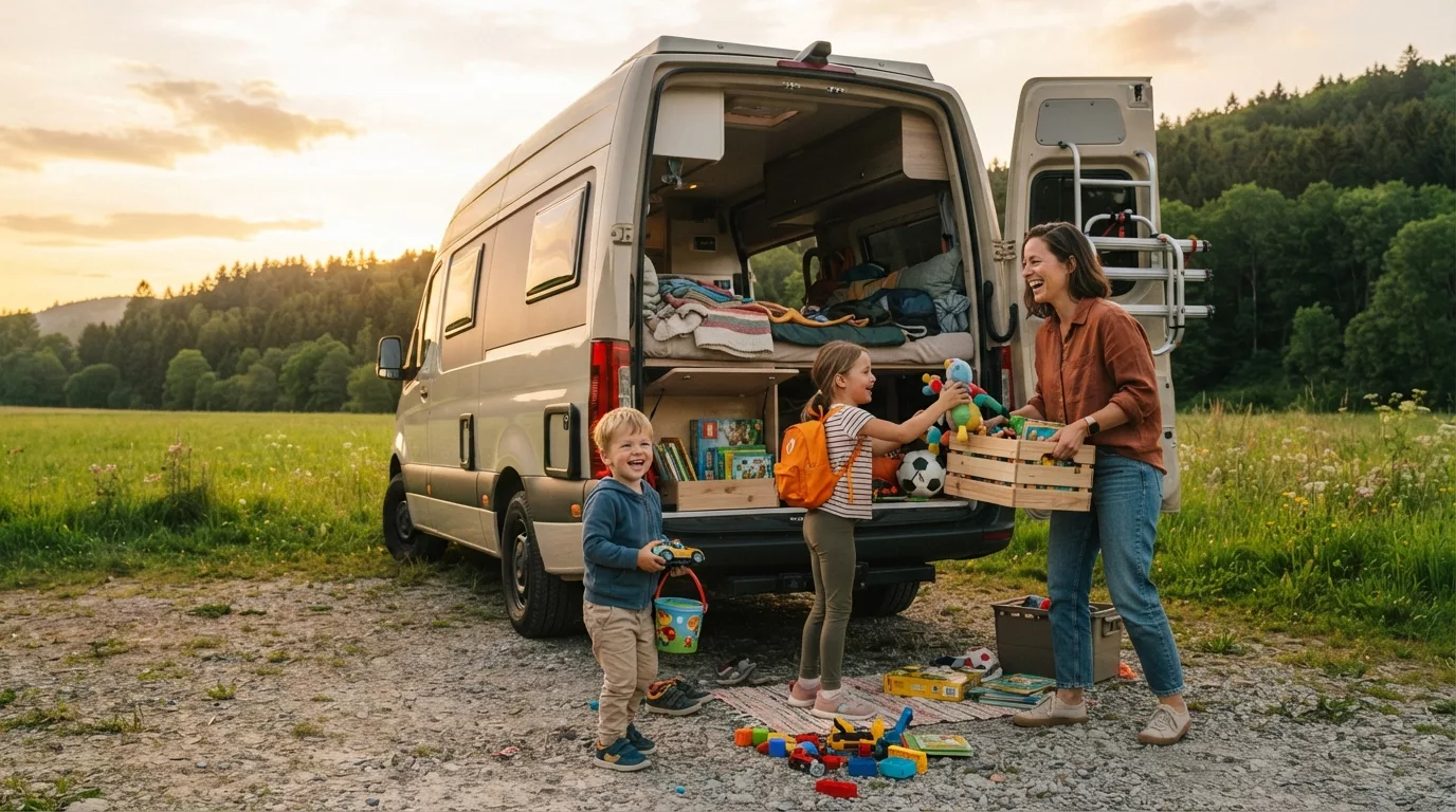 Il primo viaggio in camper con bambini piccoli: la guida completa per genitori
