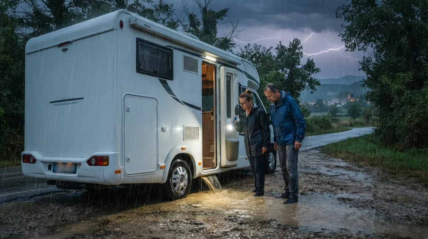 Meteo estremo in camper: cosa fare con allerte caldo e temporali