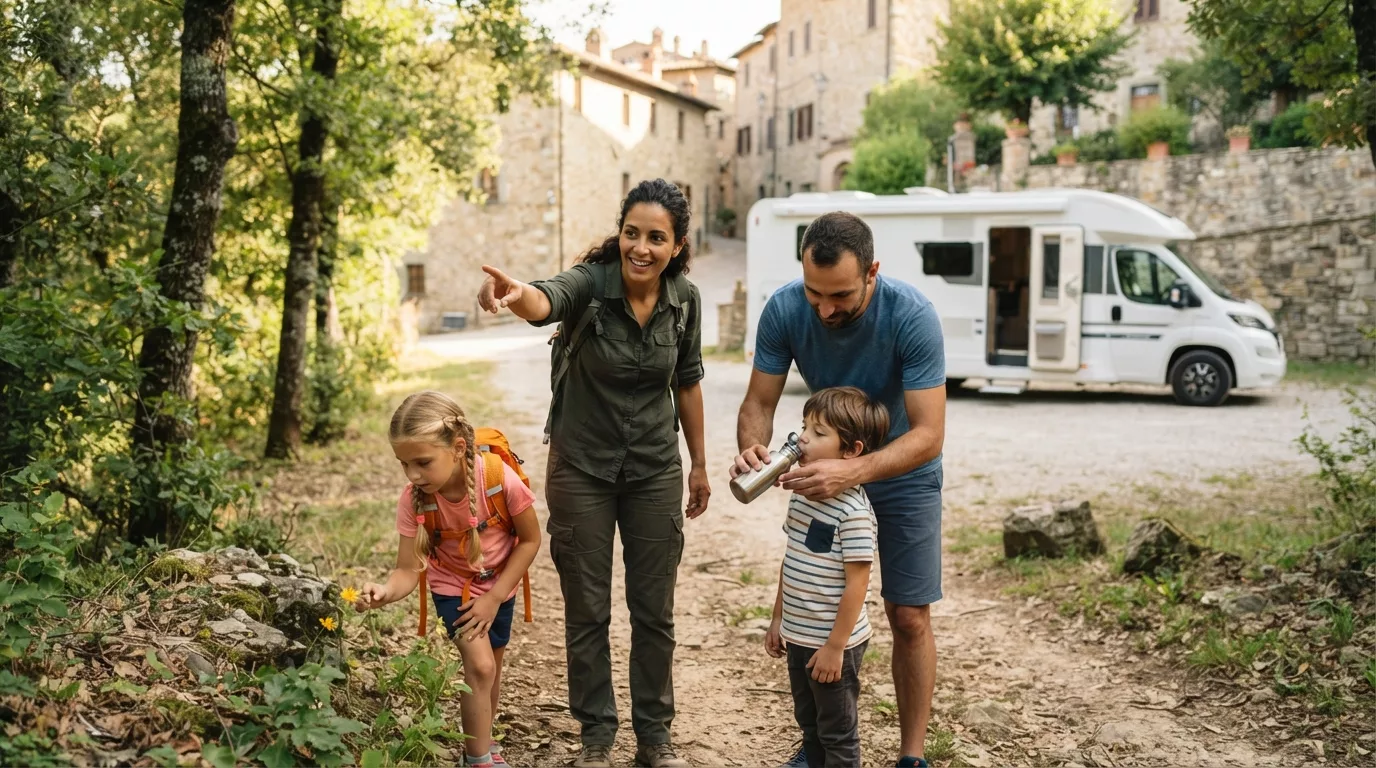 Trekking leggero con bambini partendo dal camper: avventure a portata di zaino